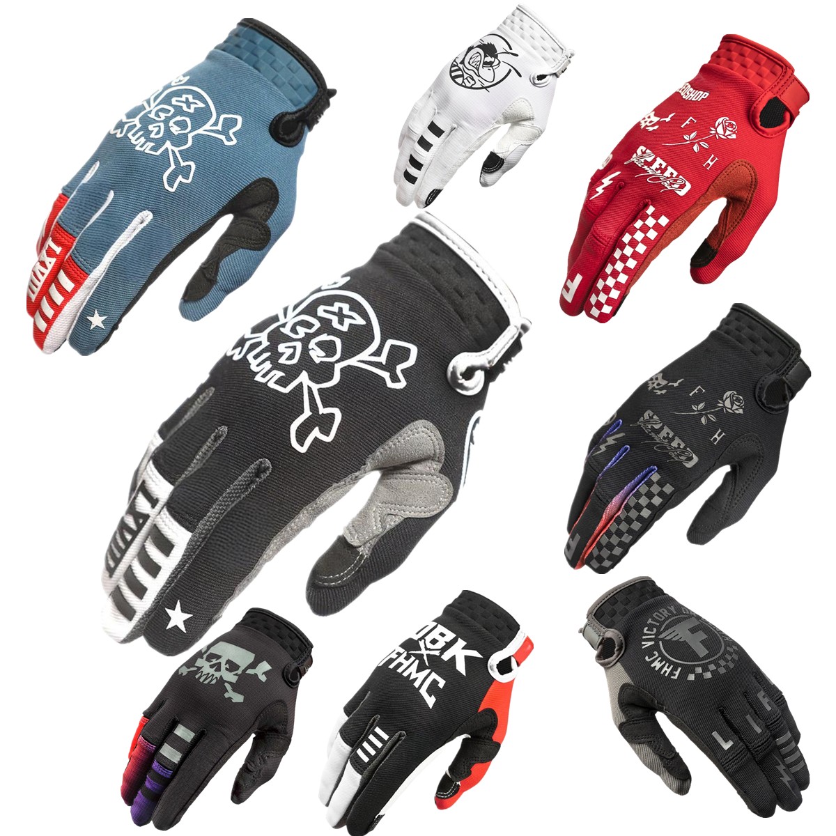 Cycling Glove Padded - FH MX Eldivenleri Dokunmatik Ekranlı Motokros