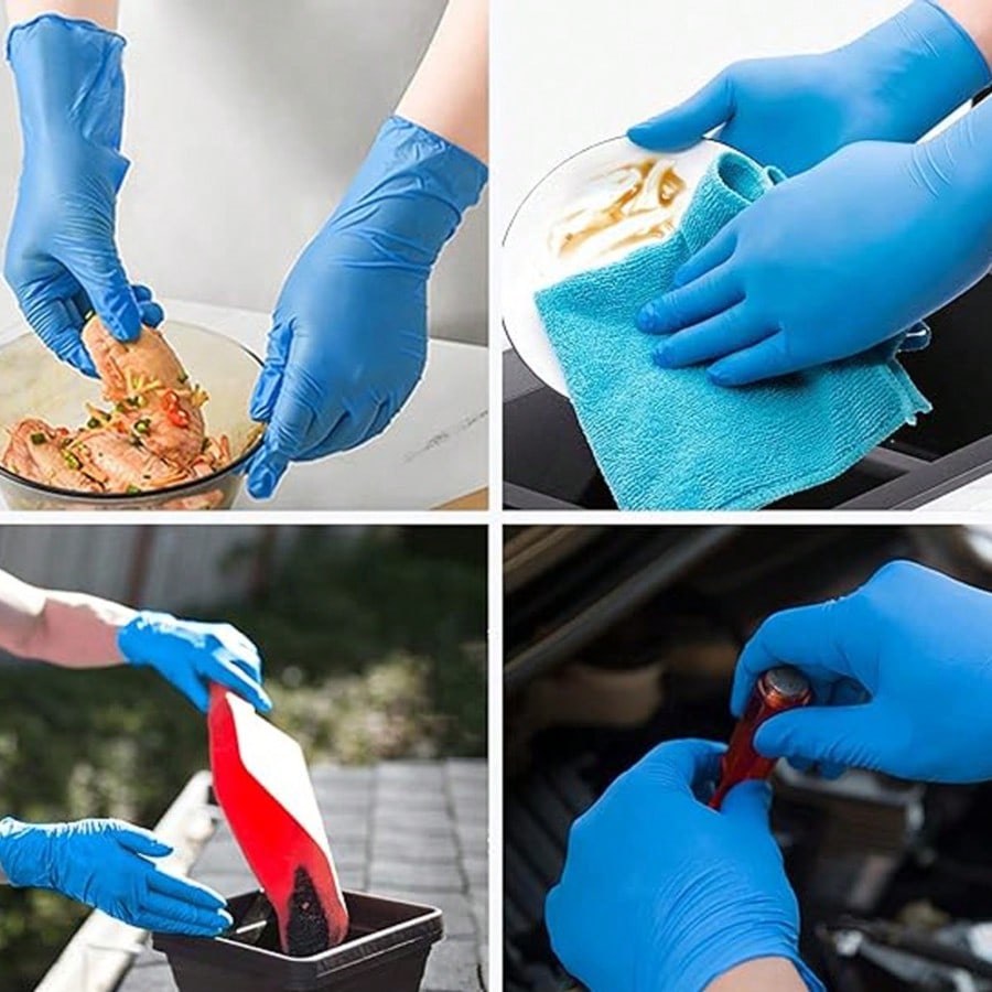 Rubber Glove Cleaning - 100 adet Ağır Hizmet Tipi Nitril