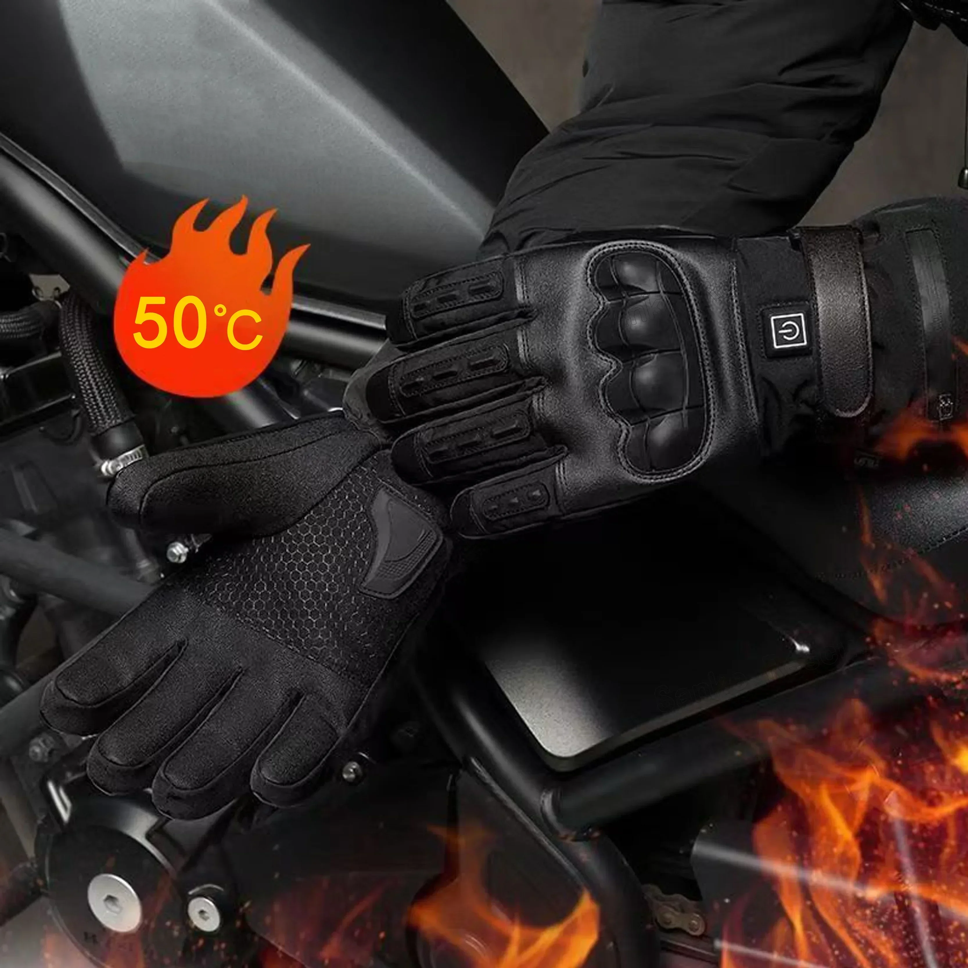Ski Glove Waterproof - Elektrikli ısıtmalı eldiven termal ısı eldivenleri
