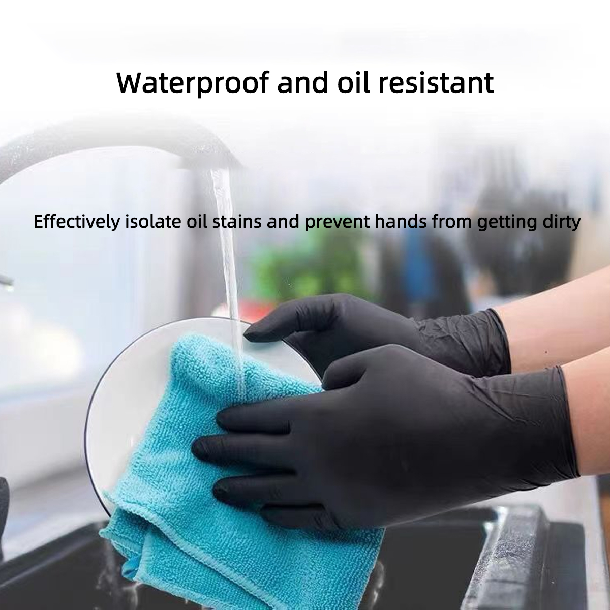 20/50/100 adet siyah vinil eld - Rubber Glove Cleaning incelemesi ve fiyatı