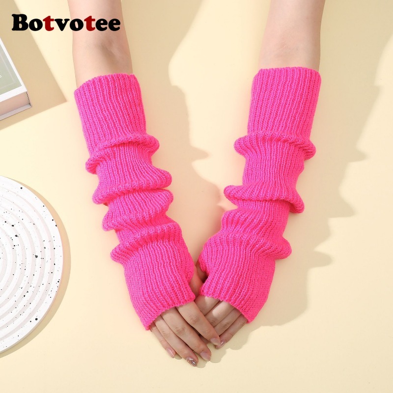 Botvotee Y2k Aksesuarları Örgü - Fingerless Glove Knit incelemesi ve fiyatı